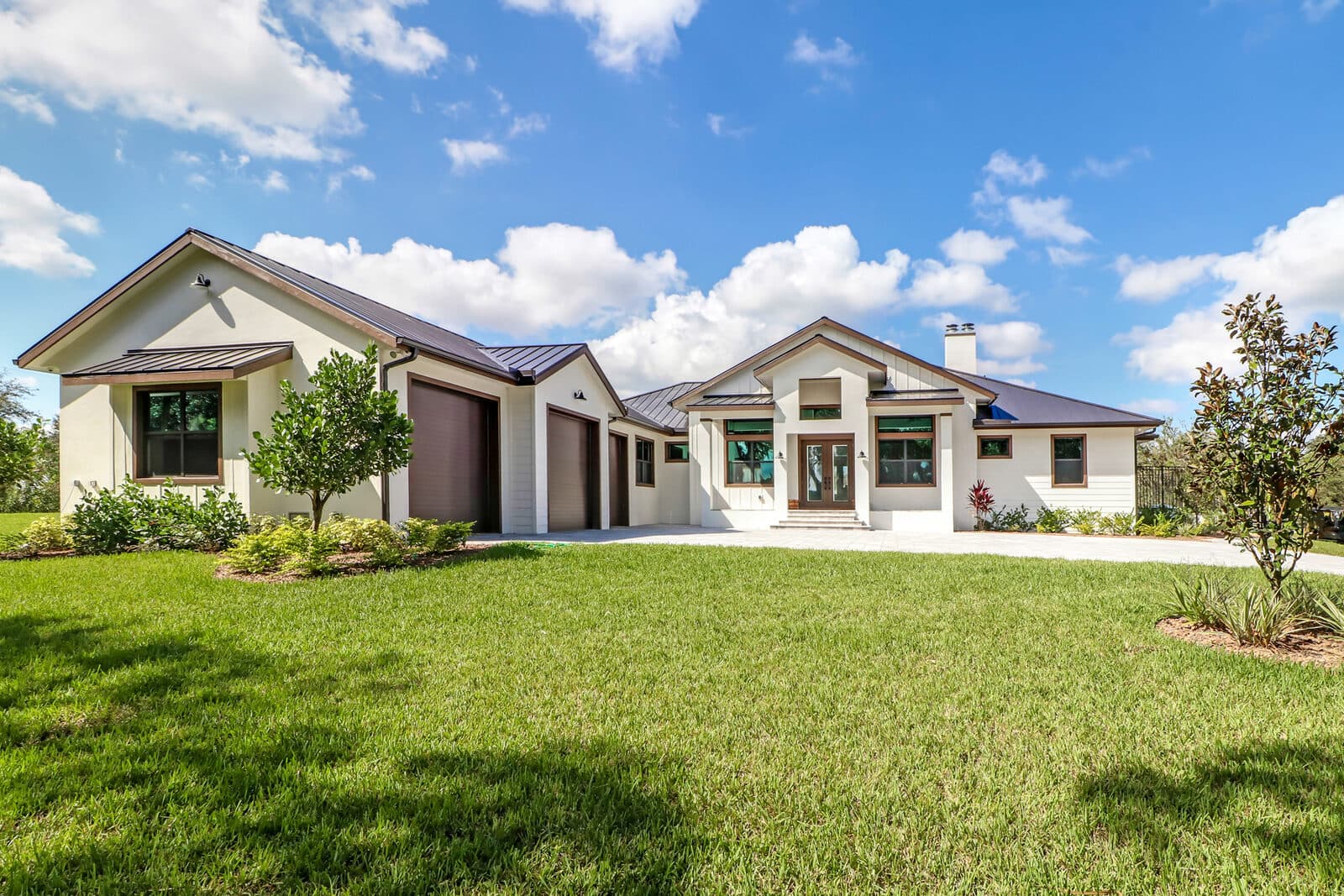 Exterior of Custom Home & Barn
