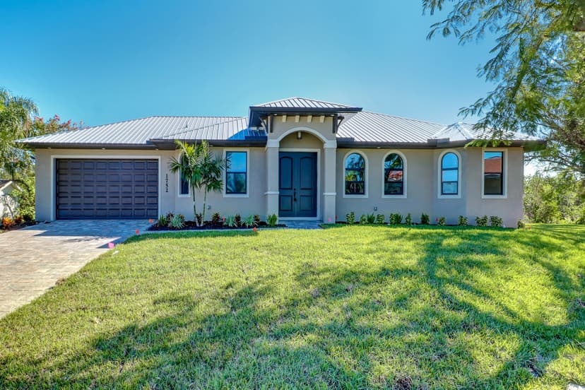 Custom home front exterior