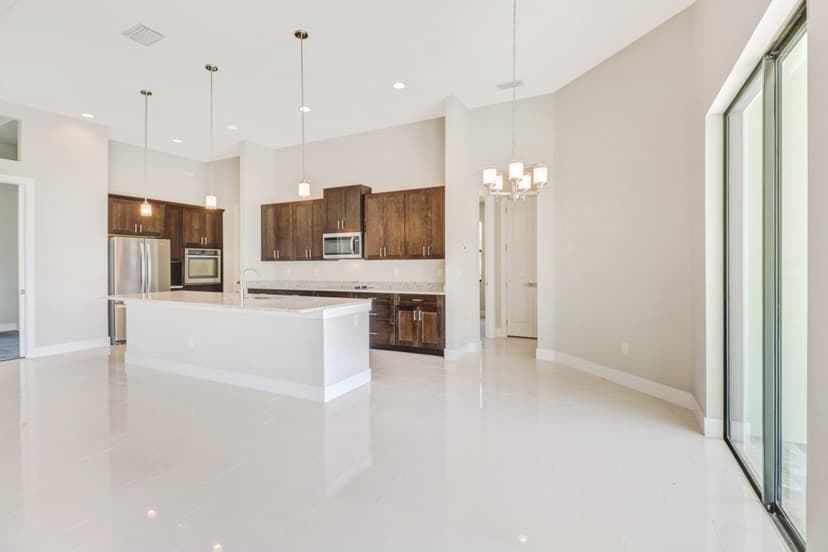 Spica open living area and kitchen