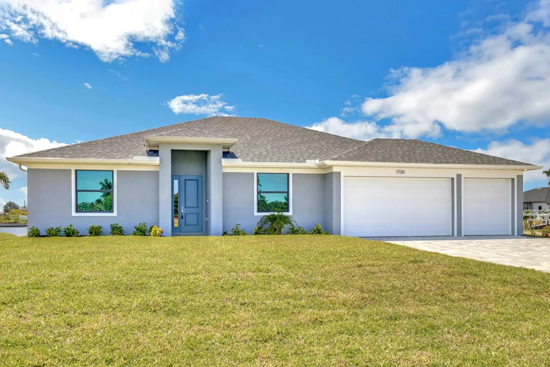 Key West — completed home's front exterior