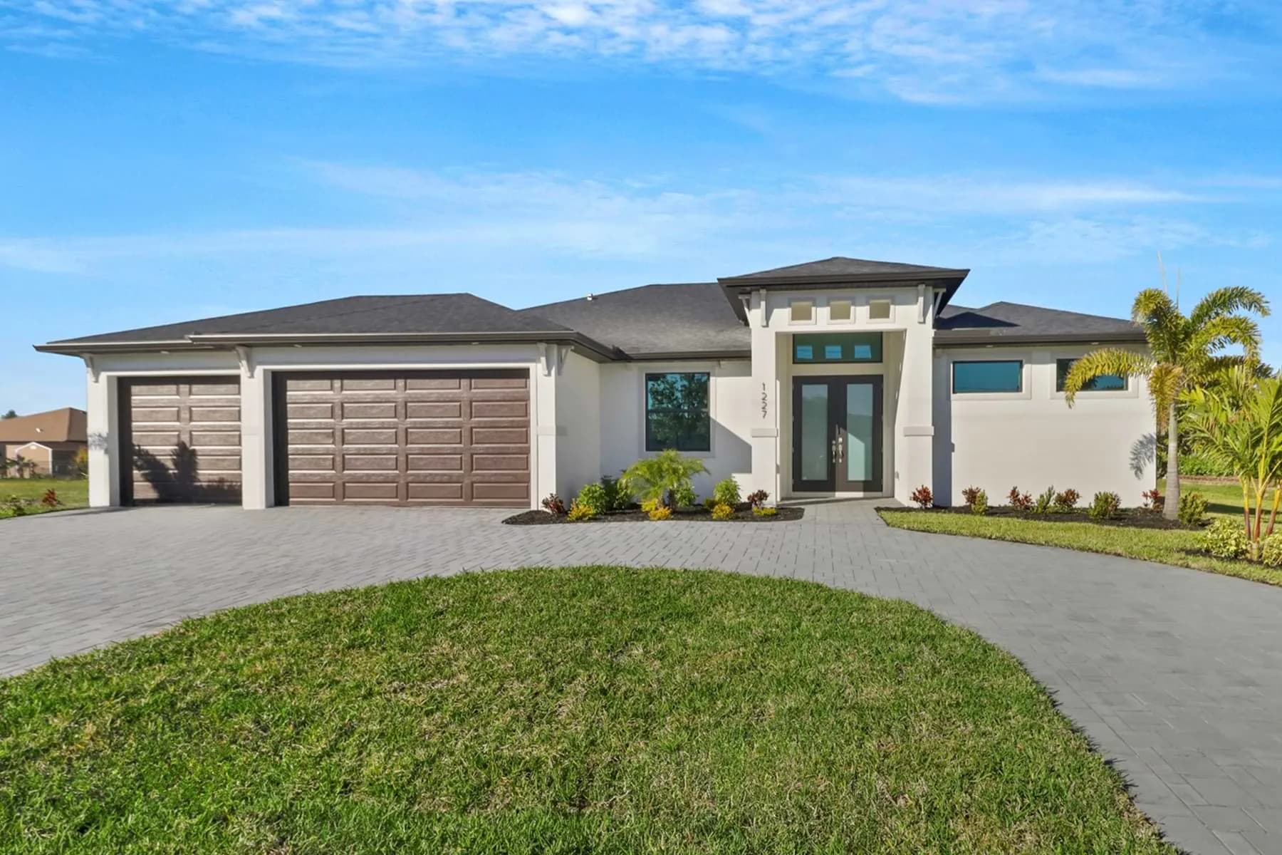 Signus — completed home's front exterior