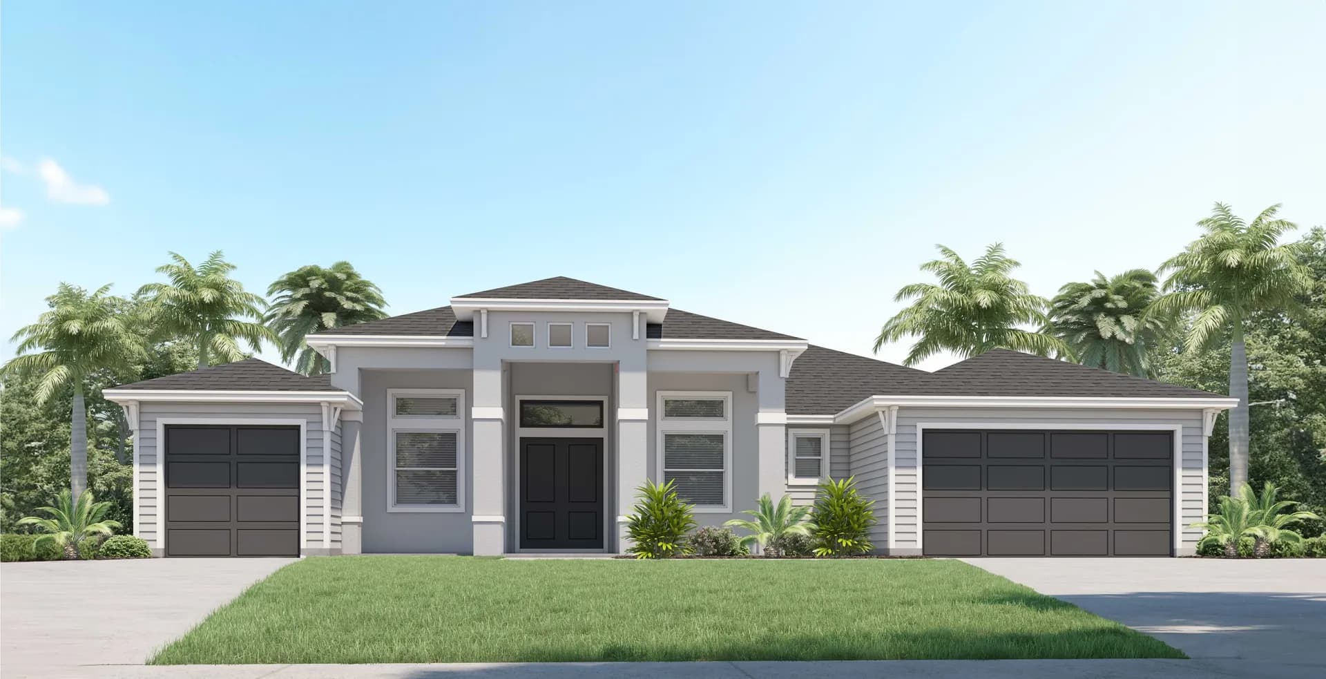 Vista Grande — Coastal front exterior elevation