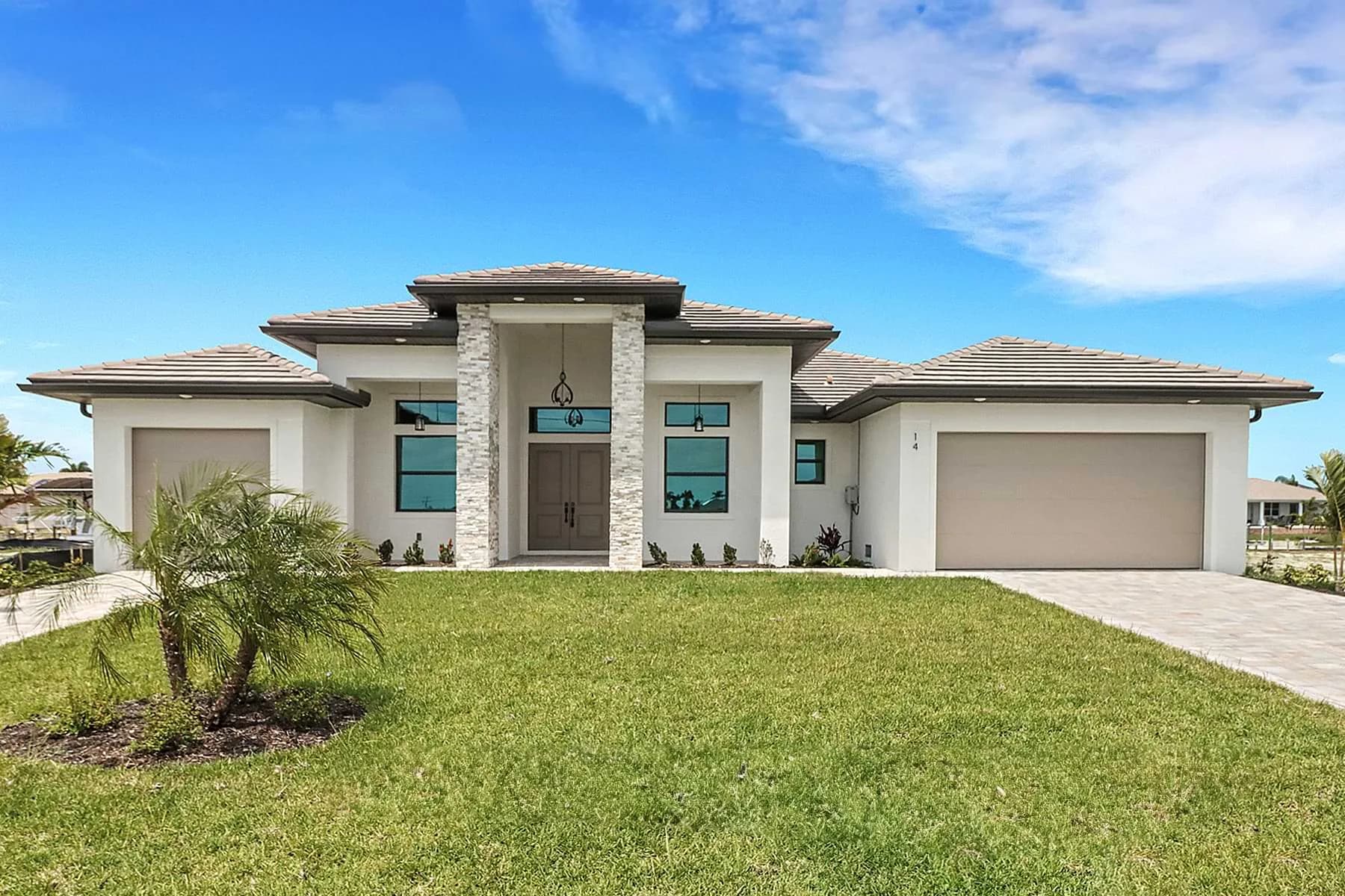 Vista Grande — completed home's front exterior