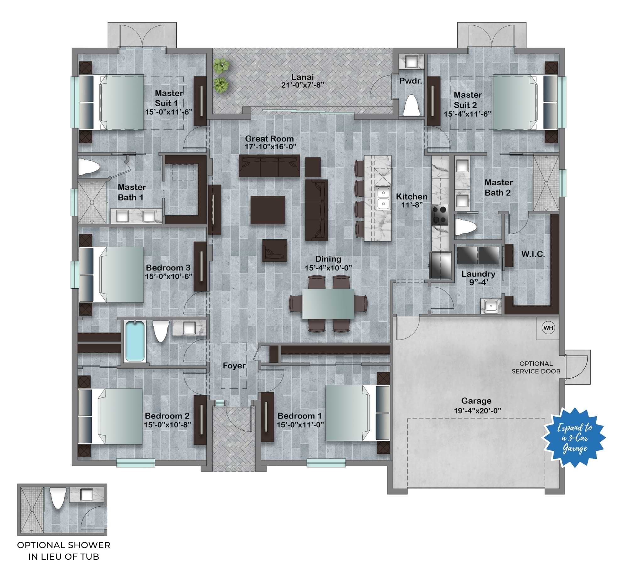Key West floor plan
