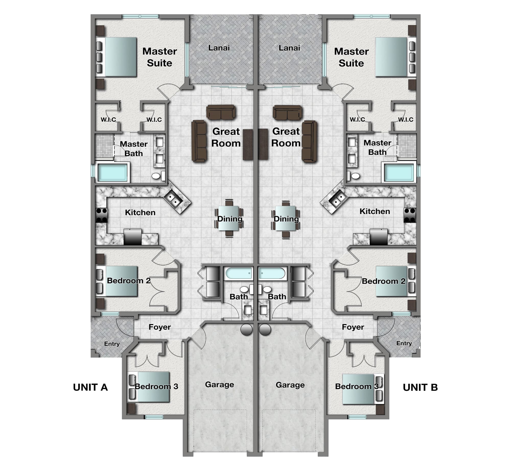 Primrose Duplex floor plan