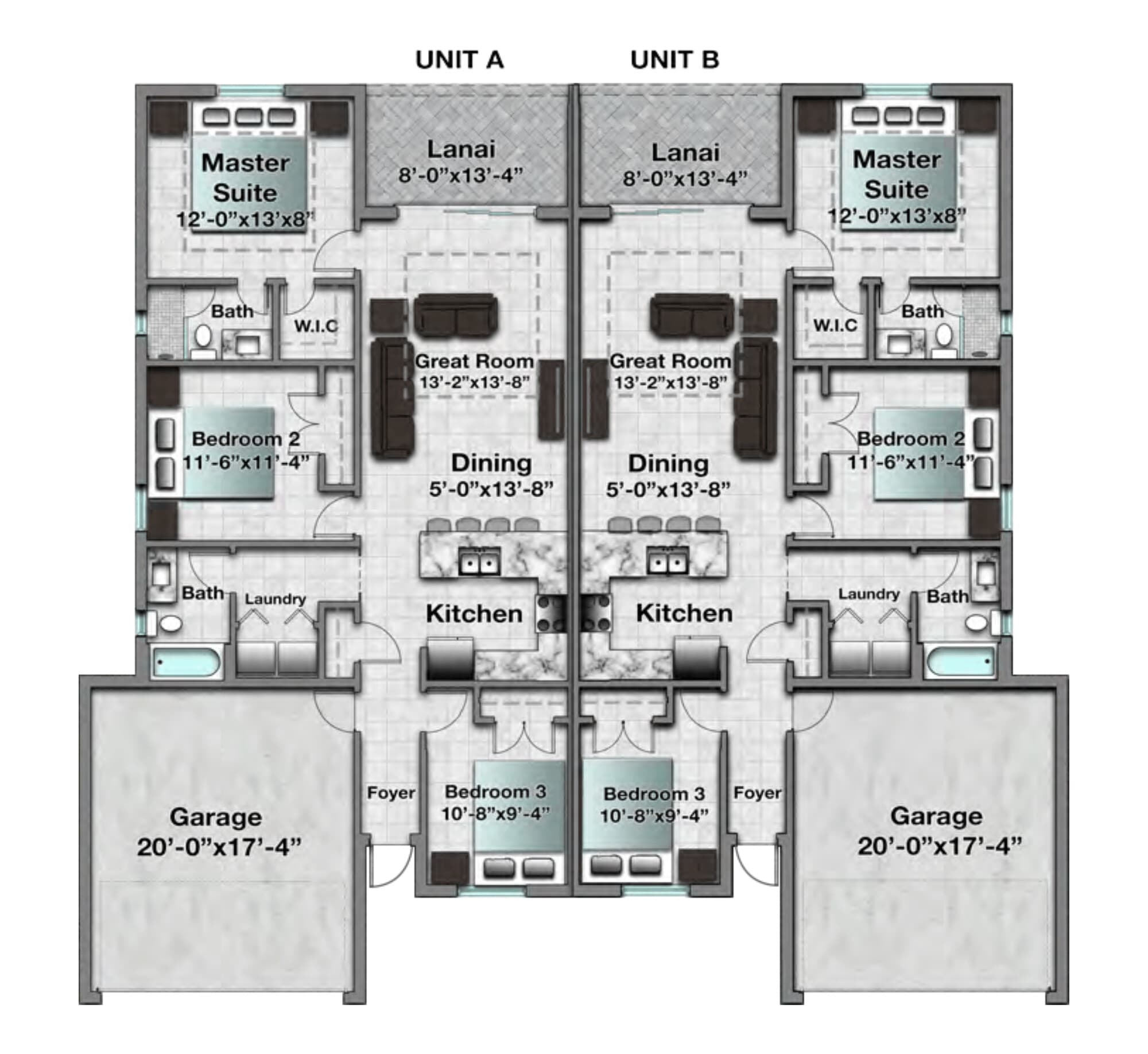 Rue Duplex floor plan