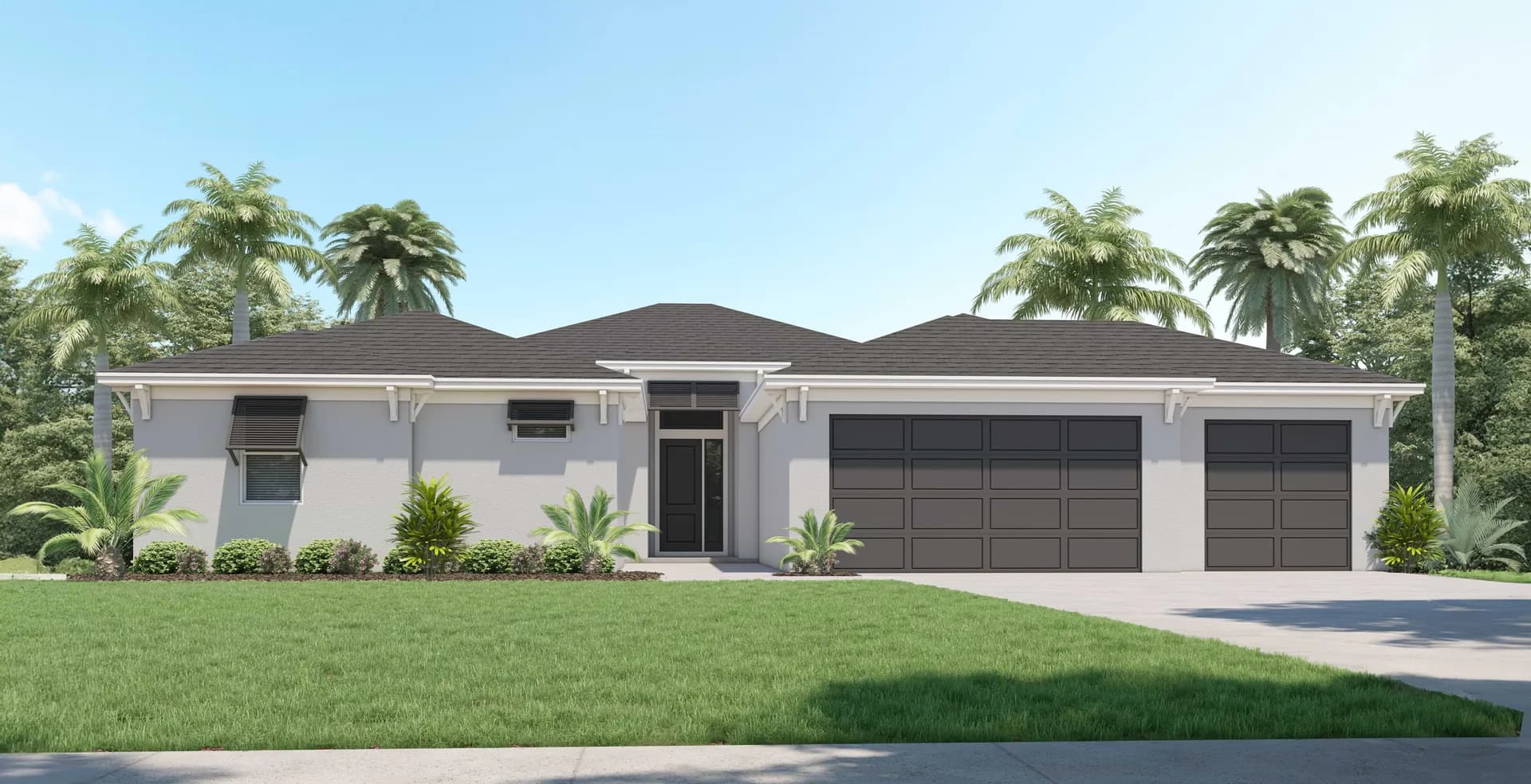 Harmony — Coastal front exterior elevation